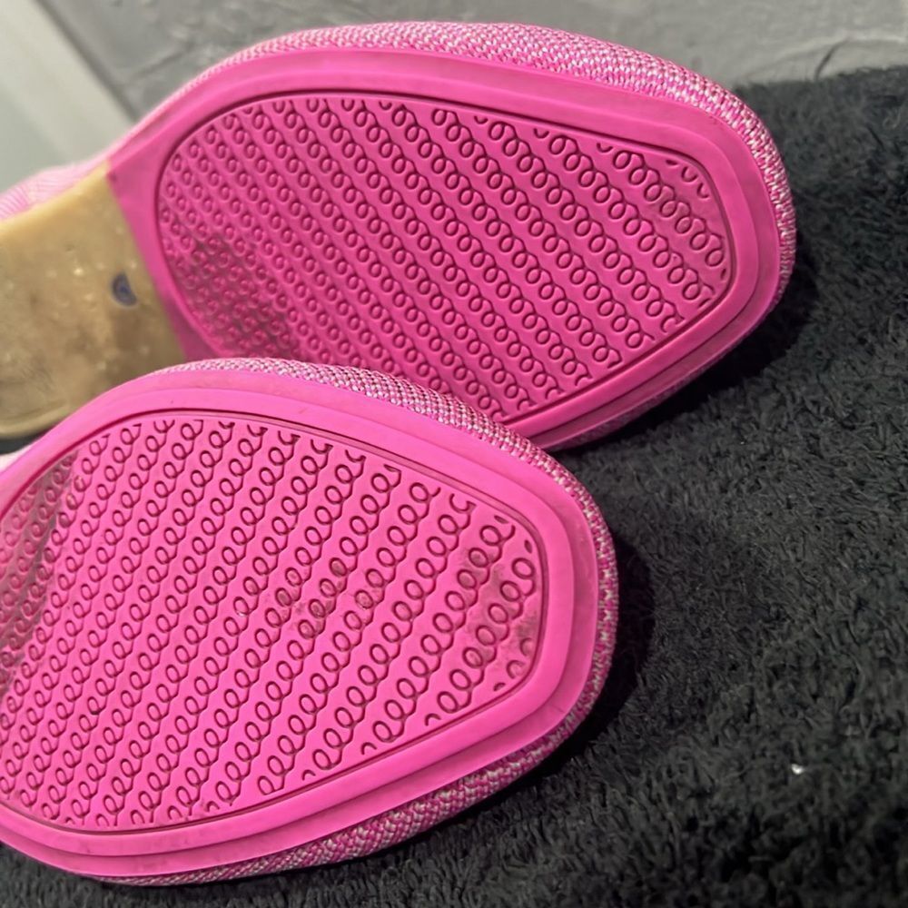 🔥 ROTHY’S Flats Square Toe Slipper Loafers -RETIRED Strawberry Ice Color -Sz 8. - Picture 11 of 11